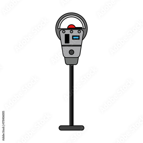 parking meter icon image vector illustration design 
