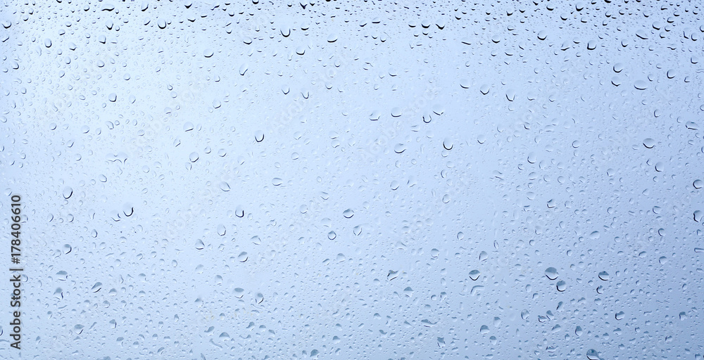 Drops of rain on a window glass. Drops of rain on a window glass.