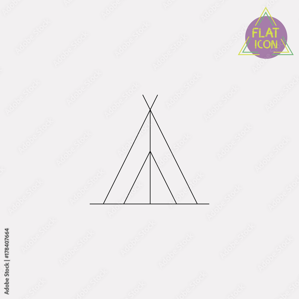 tent camping line icon tent camping line icon