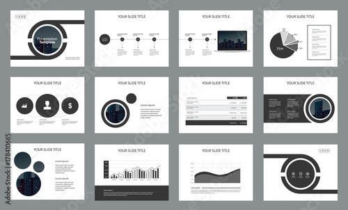 business presentation template design and page layout design for brochure ,book , magazine,annual report and company profile , with info graphic elements graph
