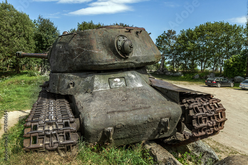Broken Soviet tank