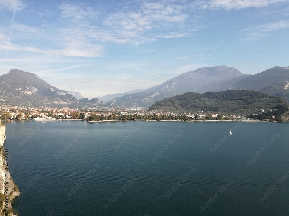 Riva del Garda view from Ponale street