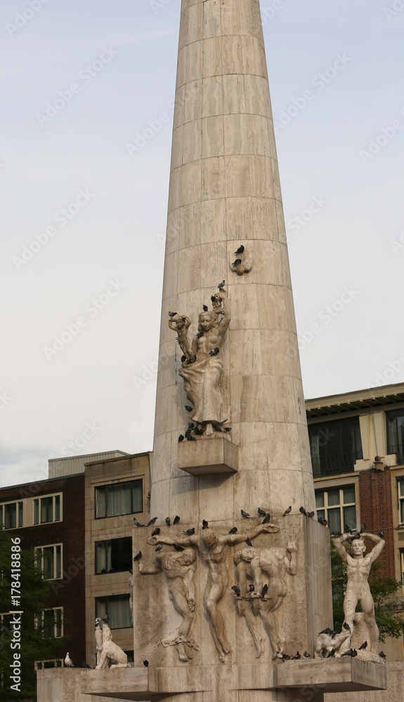 Amsterdam column called Nationaal Monument meaning National Monu