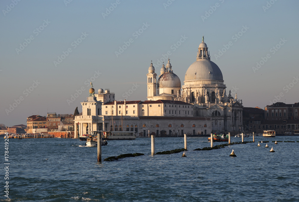 ancient building in Venice Italy called Punta della Dogana and t