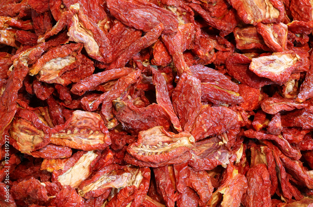 background of dried ripe tomatoes tomatoes background of dried ripe tomatoes tomatoes
