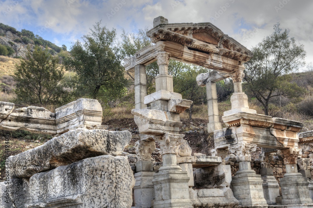 Fountain of Trajan, Ephesus Ancient City.