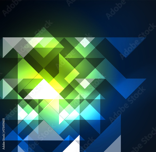 Cosmic electric background with shiny glowing plexus electricity impulses