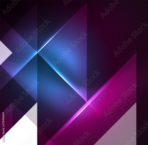 Cosmic electric background with shiny glowing plexus electricity impulses
