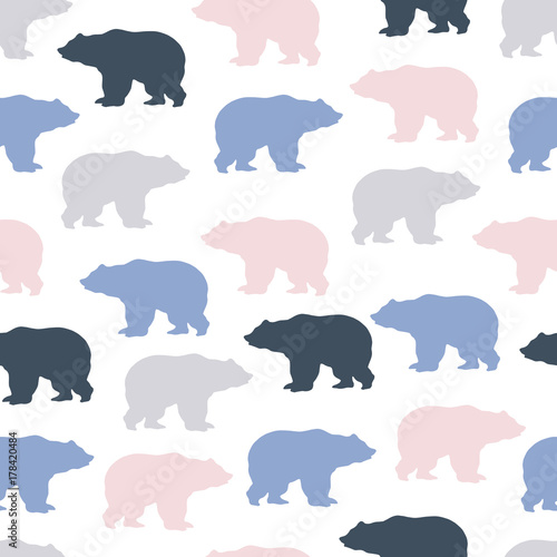 Fotofirana wzór zwierzę moda niedźwiedź