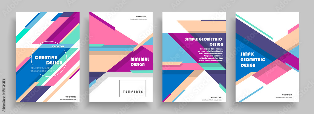 Creative cover design. Business abstract vector template