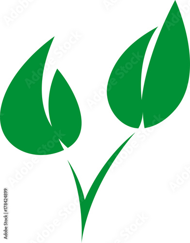 Ecology bio leaf logo