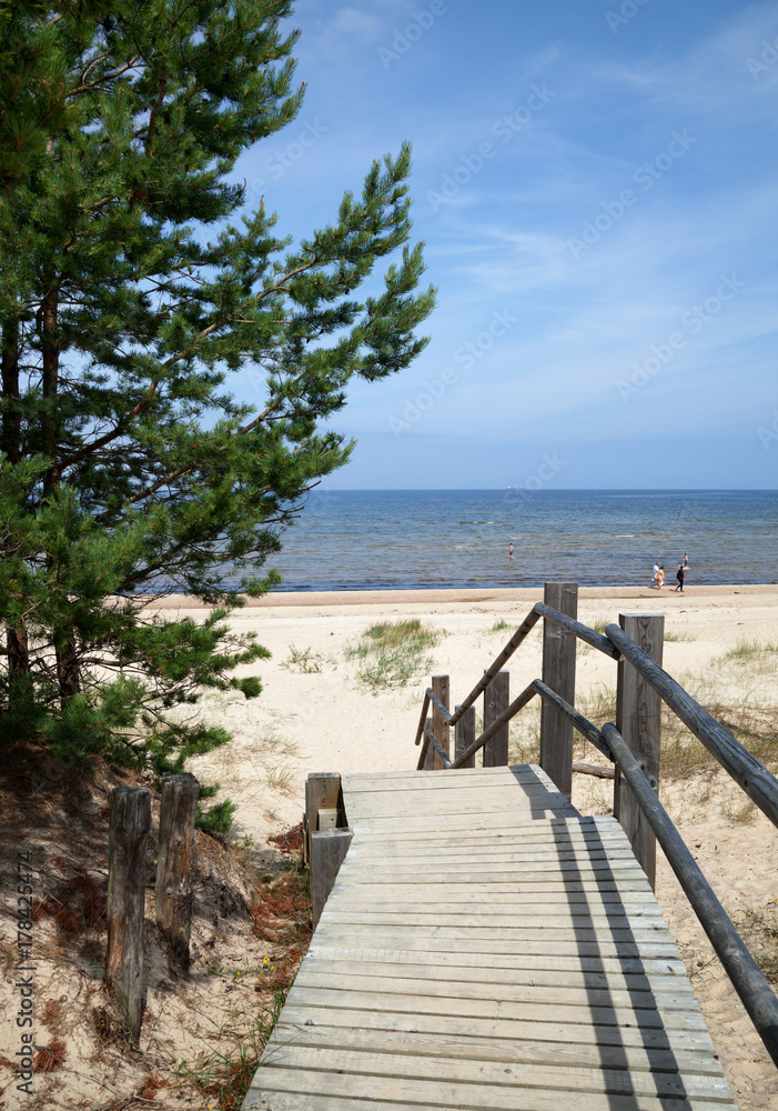 Obraz premium Widok na morze.