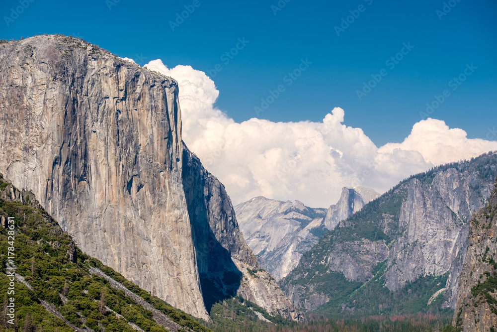 Yosemite National Park Valley summer landscape