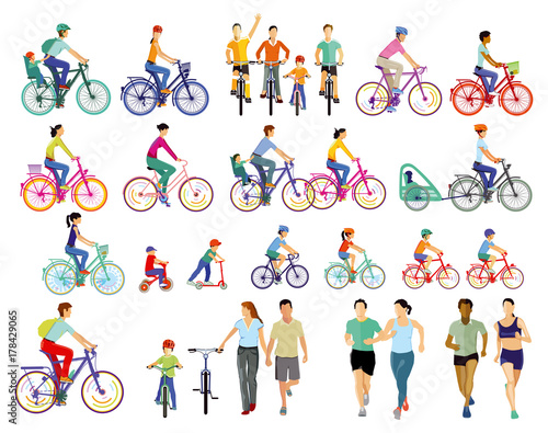 Gruppe von Fahrradfahrer