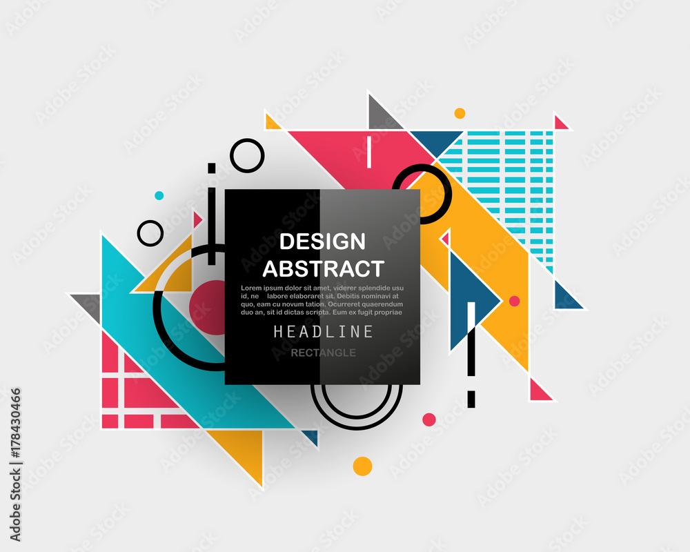 Vector, abstract geometric background Stock Vector | Adobe Stock