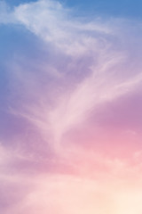 sun and cloud background with a pastel colored

