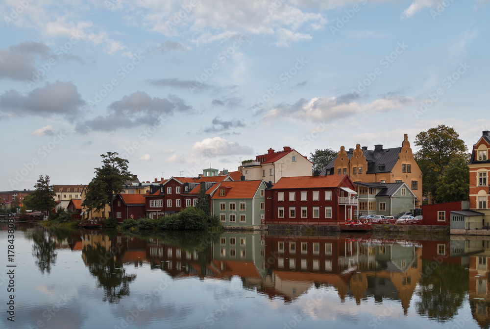 A view to the old part of Eskilstuna, Sweden