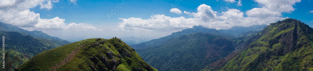 Panorama of Little Adam's Peak Mountain in Sri Lanka Panorama of Little Adam's Peak Mountain in Sri Lanka