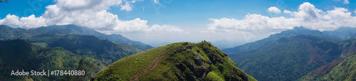 Panorama of Little Adam's Peak Mountain in Sri Lanka © FootageLab
