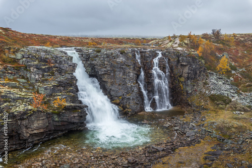 Wasserfall Storulfossen  Rondane Nationalpark