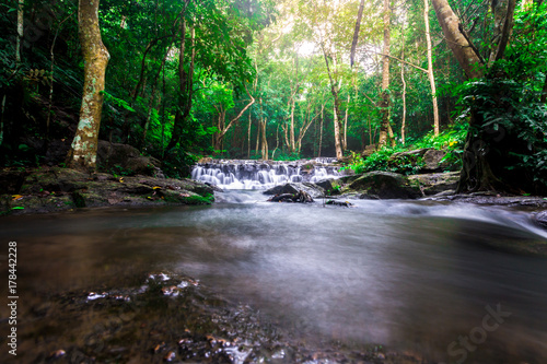The Landscape photo ,Sam Lan waterfalls,Beautiful waterfall , Sam Lan National Park, Saraburi Thailand