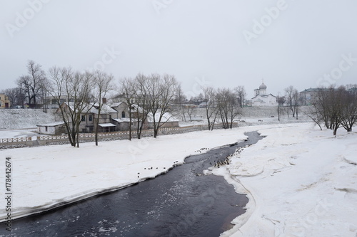 Konstfotografi Winter Pskov. Russia.