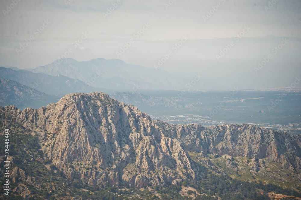 The views of the mountain range in southern Turkey. 8598