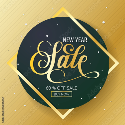 New Year sale Background Vector background