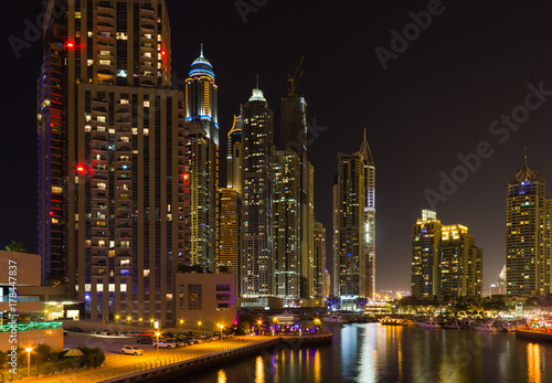 Dubai Marina at night © arbalest
