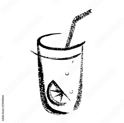 Cocktail sketch hand drawing. Vector illustration