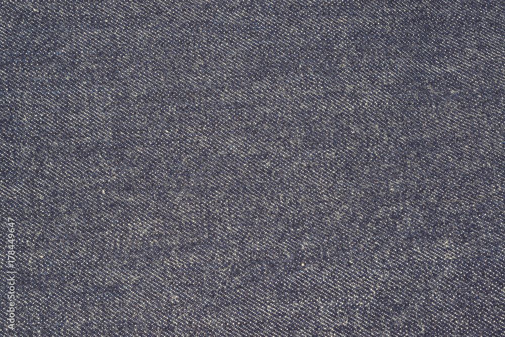 Texture of Blue Jeans, 100% Cotton Unsanforized Denim Red Selvage Jeans vintage tone color style background, selective focus (detailed close-up shot) Texture of Blue Jeans, 100% Cotton Unsanforized Denim Red Selvage Jeans vintage tone color style background, selective focus (detailed close-up shot)