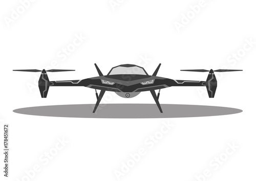 Fototapeta Naklejka Na Ścianę i Meble -  Drone quadcopter icon,Vector