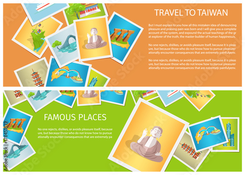 Travel to Taiwan around Famous Places Brochure