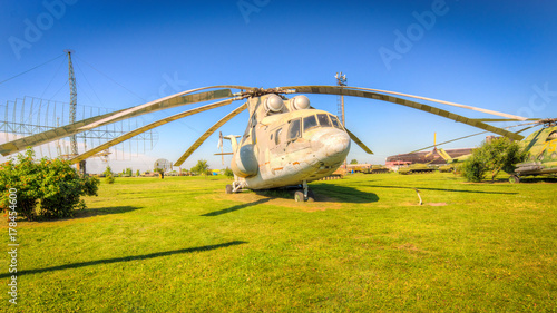Old soviet helicopter