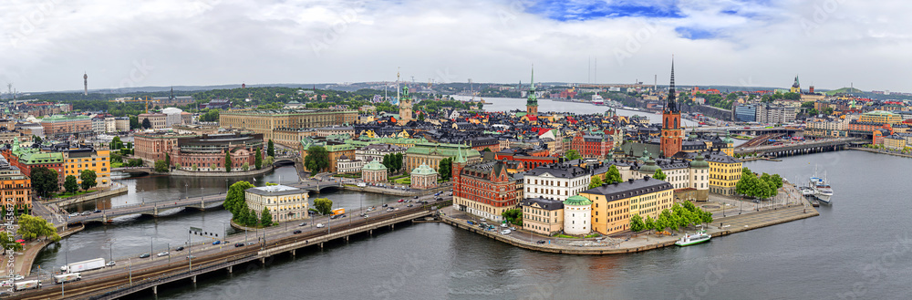Naklejka premium Panorama of Stockholm, Sweden