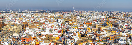 Panoramic View of Seville from Giralda Cathedral tower