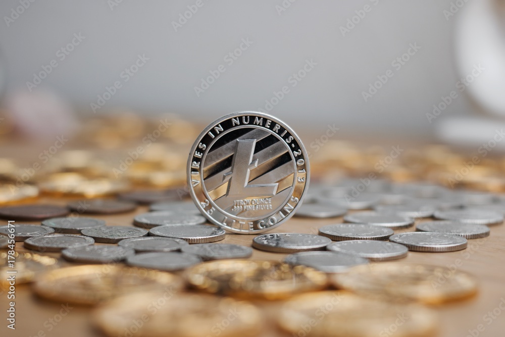 Metal Litecoin coin