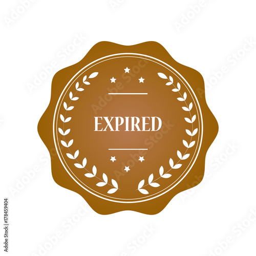 Expired stamp illustration