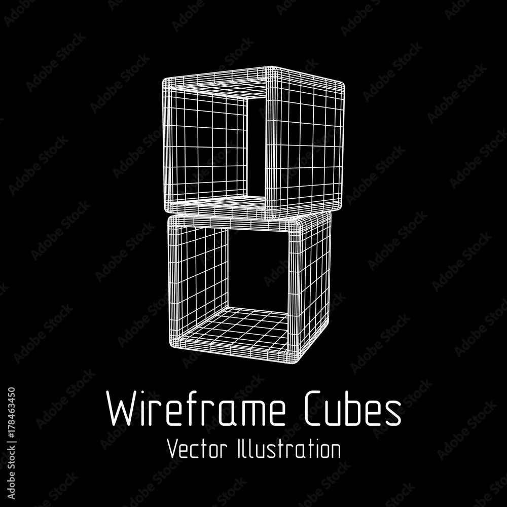 Product display boxes. Wireframe mesh vector. Platform or Stand Illustration. Template for Object Presentation. Product display boxes. Wireframe mesh vector. Platform or Stand Illustration. Template for Object Presentation.