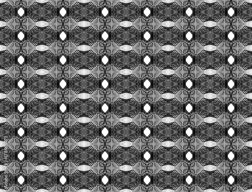 Design seamless monochrome geometric pattern.