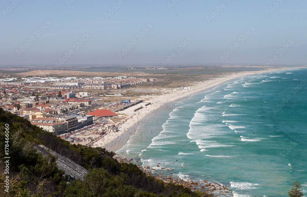 A view of Muizenberg, Cape Town from Boyes Drive