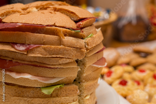 Wallpaper Mural Close up of big sandwich Torontodigital.ca