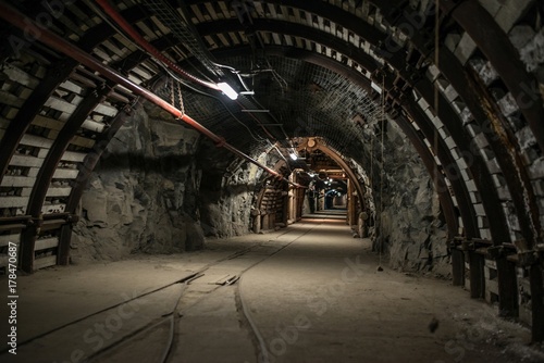 Underground coal mine tunnel