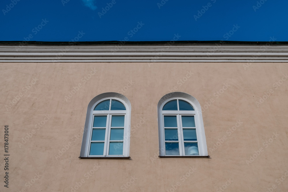 Two arched windows