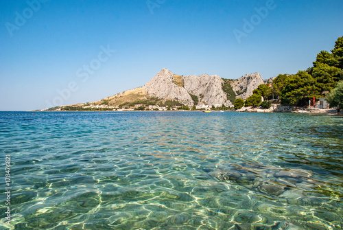 Pebble beach in Croatia