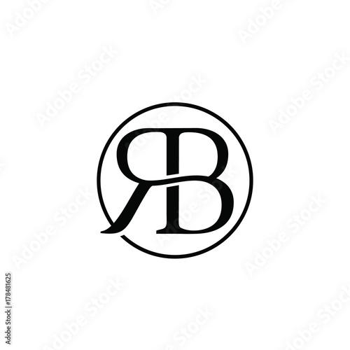 RB Letter Elegant Monogram 
