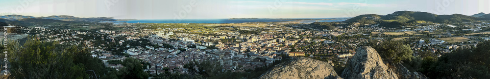 Panoramic view of Hyres, France