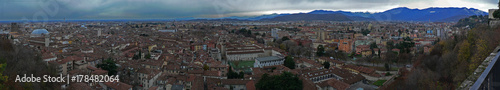Panoramic view of Brescia, Lombardy, Italy