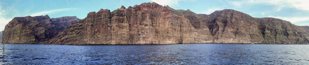Panorama view of Tenerife - cliffs of giants - Los Gigantes - spain