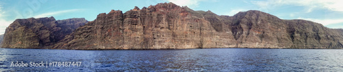 Panorama view of Tenerife - cliffs of giants - Los Gigantes - spain